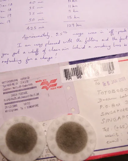 ganesh1 Ganesh sent a pair of used filter from India