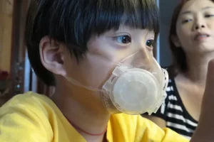 Optimized Totobobo mask after the fit test