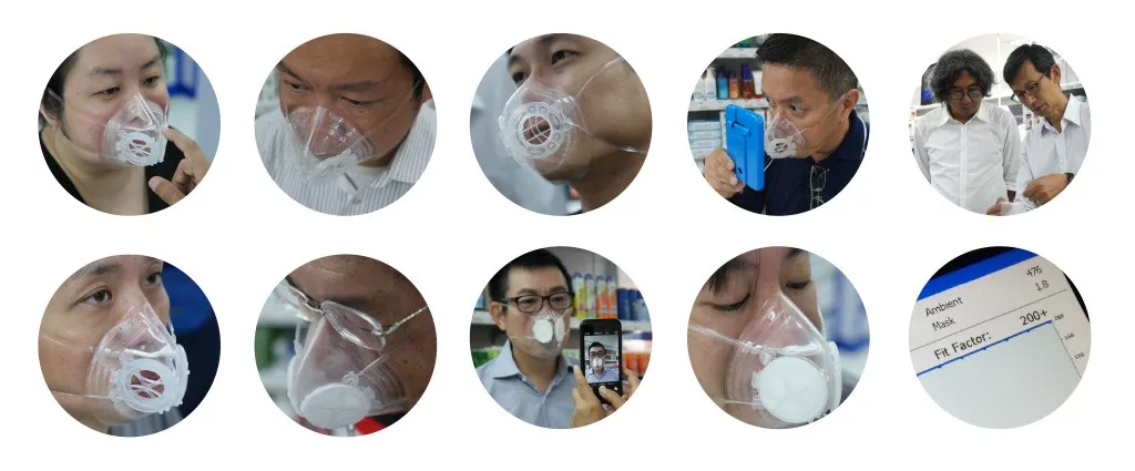 Participants of the mask fitting and validating demo