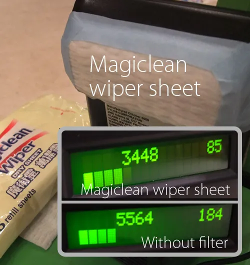 Magiclean dry wiper sheet test Magiclean dry wiper sheet test