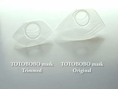 Transparent and soft mask body, almost like a second skin