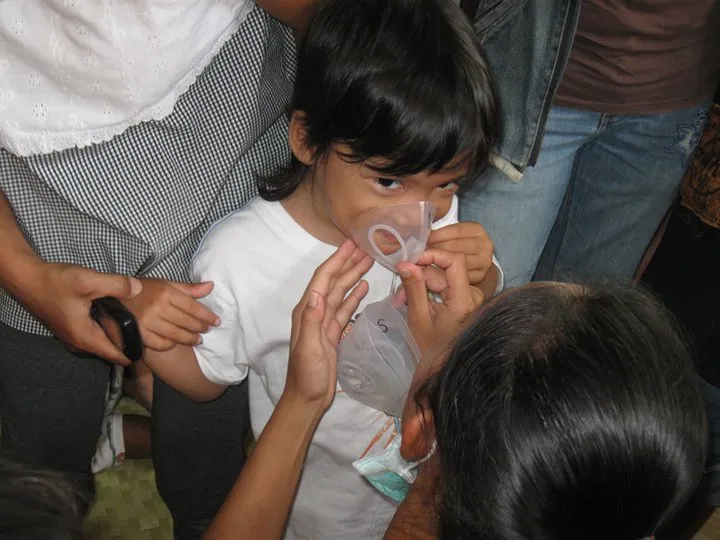 Totobobo mask for children of Merapi Totobobo mask for children of Merapi