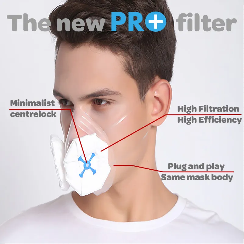Totobobo PRO filter, uses original body, only have to purchase filter. High filtration and efficiency, easy to breathe. Sportsmask for sportsmen and sportwomen.
