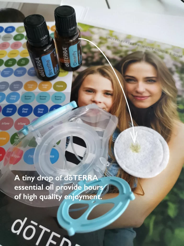 doTERRA essential oil combines with Totobobo mask